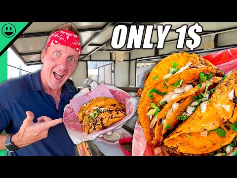 ⁣World's Cheapest Tacos!?! ULTIMATE Playa Del Carmen Street Food Tour!