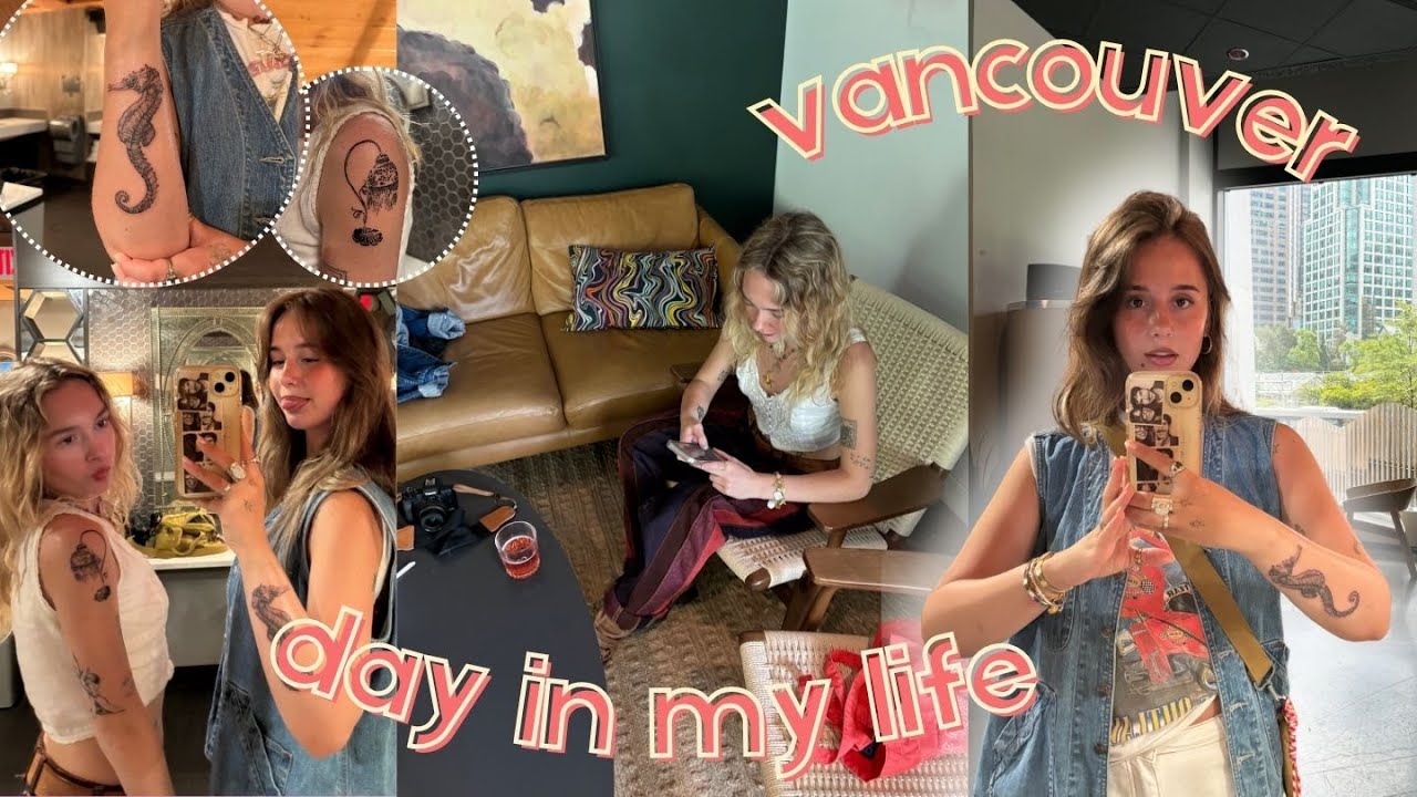 GET A TATTOO WITH ME | day in my life in Vancouver vlog 🤍