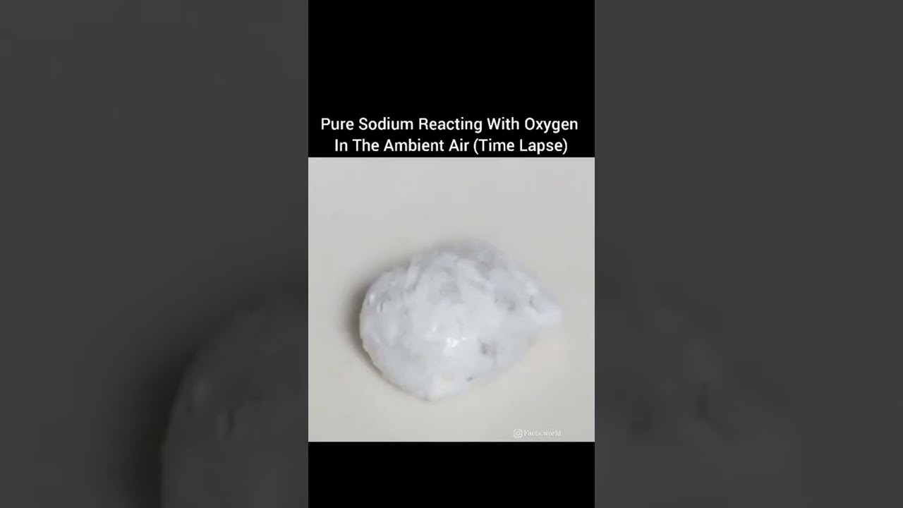 how to sodium react with oxygen🤯 