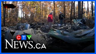 Family returns to fire-ravaged cottages on Bobs Lake