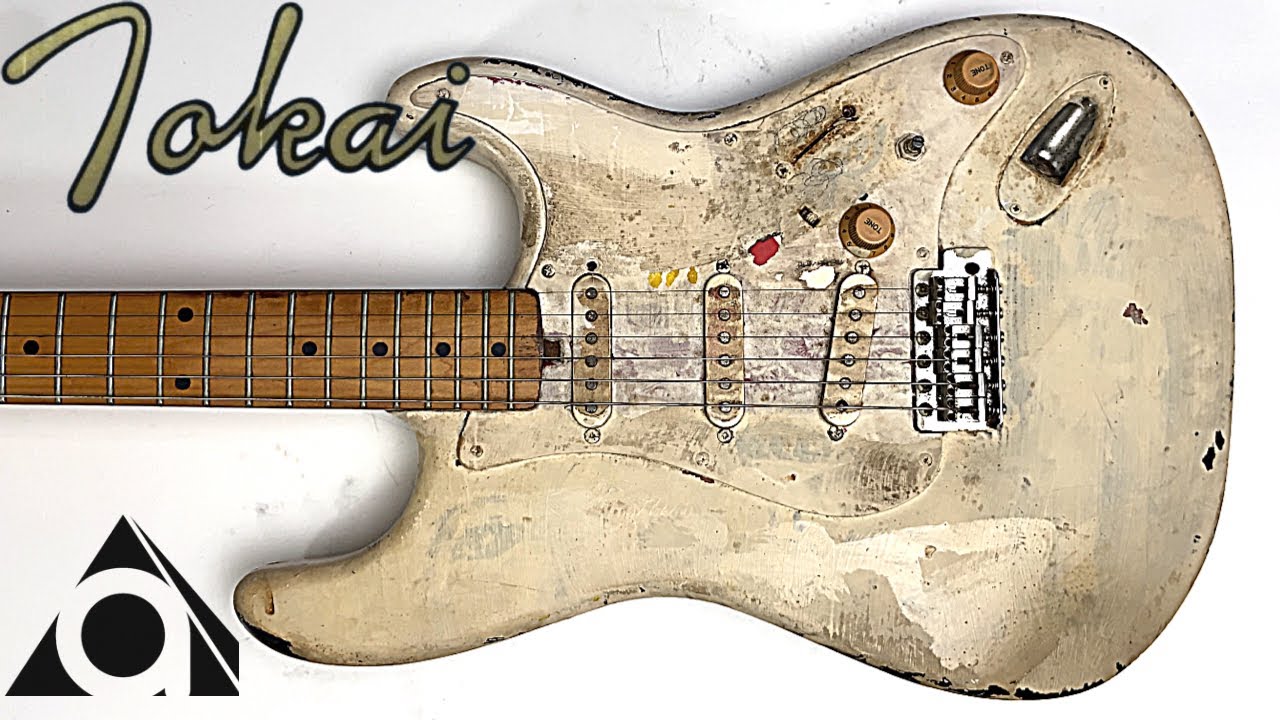 I restored a badly painted Japan junk guitar.- - YouTube