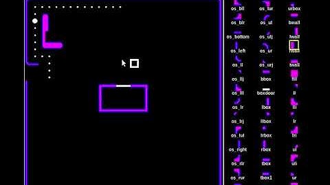 Pacman Maze Editor TCL/TK Script (homebrew arcade)