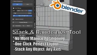 How to use Stack & Randomize Tool Blender