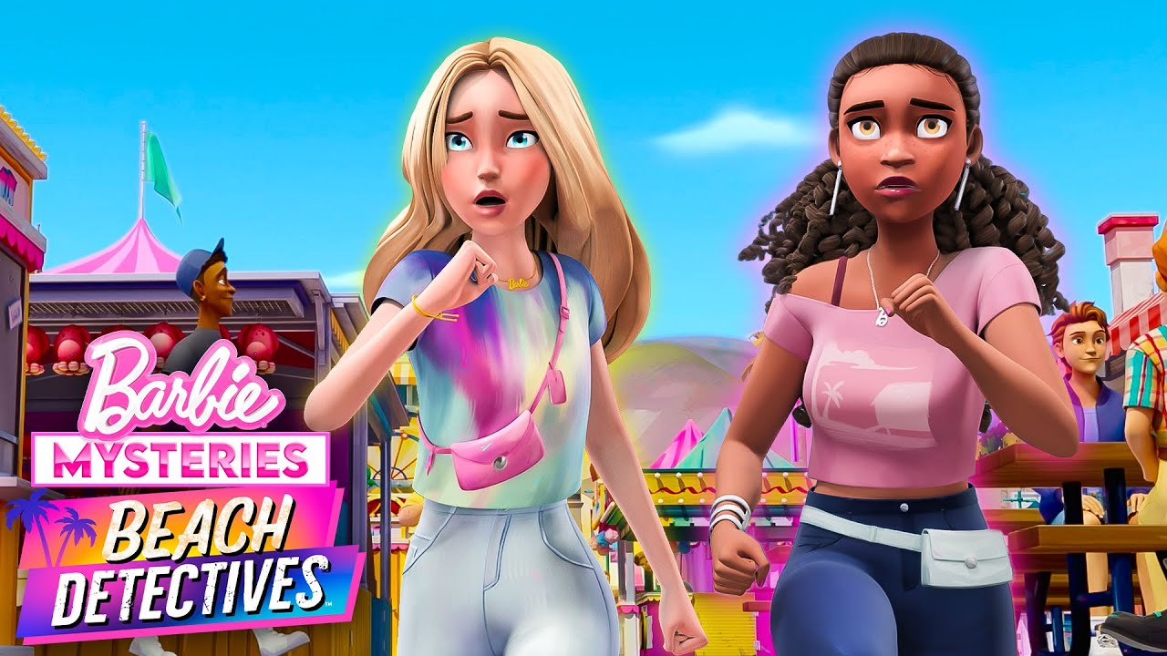 Barbie & Barbie Chase A Suspect! I Barbie Mysteries: Beach Detectives 🏖️🕵️‍♀️ I  Netflix Family