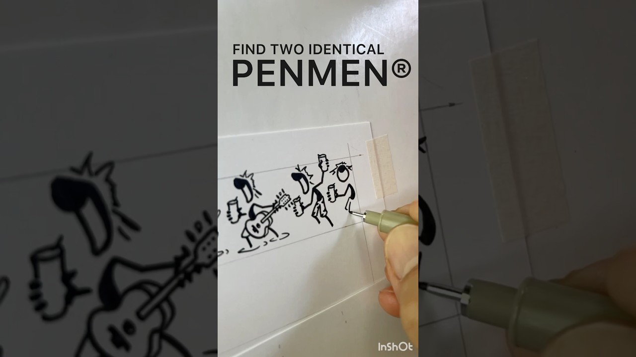 FIND TWO IDENTICAL PENMEN by Gary Blehm  