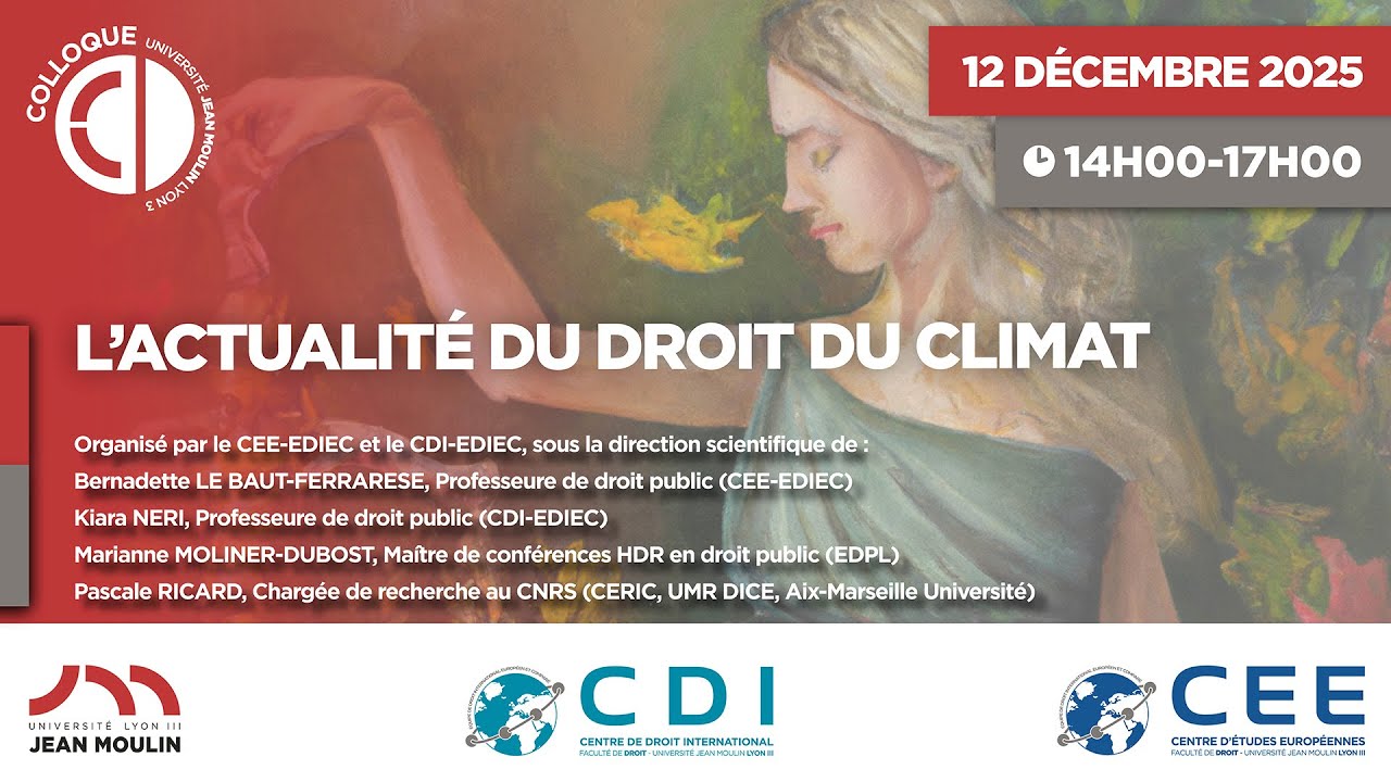 L’actualité du droit du climat (2025) | Colloque