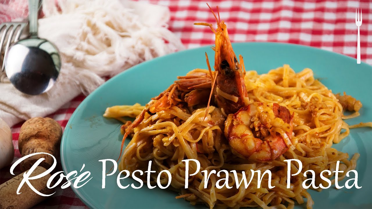Trying Jamie Oliver's Rosé Pesto Prawn Pasta YouTube