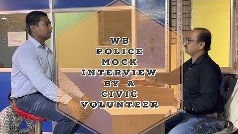 WBP Constables Interview by a Civic Police  Volunteer | Tapoban Study Centre