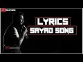 Sayad song lyrics gokul creation