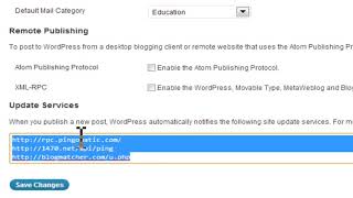 Update Services In Wordpress