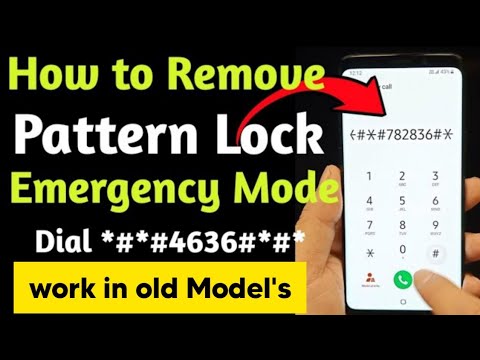 How to Remove Pattern Lock Any Samsung Mobile in Emergency Mode without Data Loss | New Trick 2020