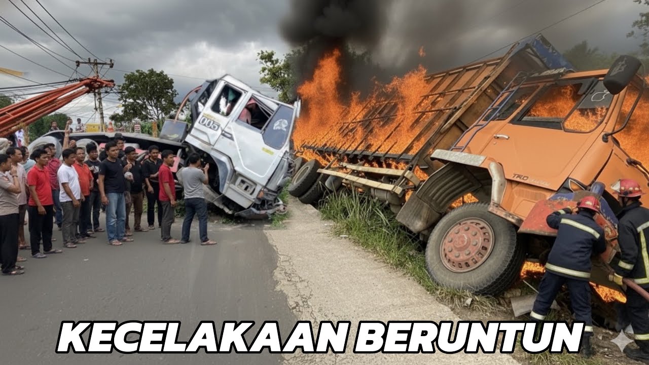 KECELAKAAN BERUNTUN!! Kecelakaan Paling Mengerikan Di Jalinsum !! 