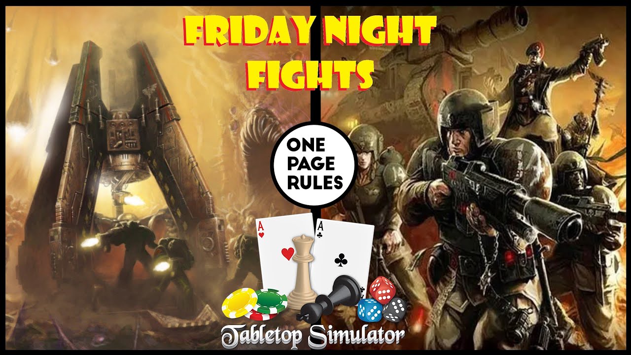 One Page Rules -Friday Fights #10 Drop pod Dark Bros vs. Human defense force
