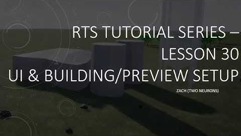 5.30 UI and Building Preview Setup [UE4 - RTS Tutorial]
