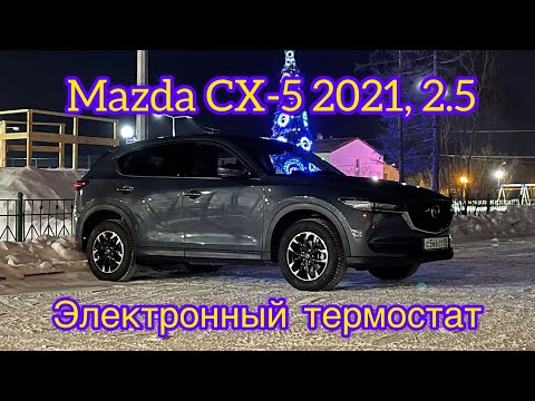 Электронный термостат Mazda CX-5 2021. Webasto TTE Start, постоянно циркулирует по большому кругу.