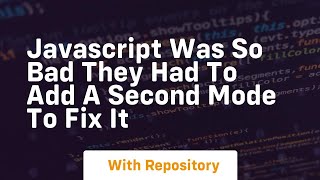Celebrity Javascript was so bad they had to add a second mode to fix it Wealth