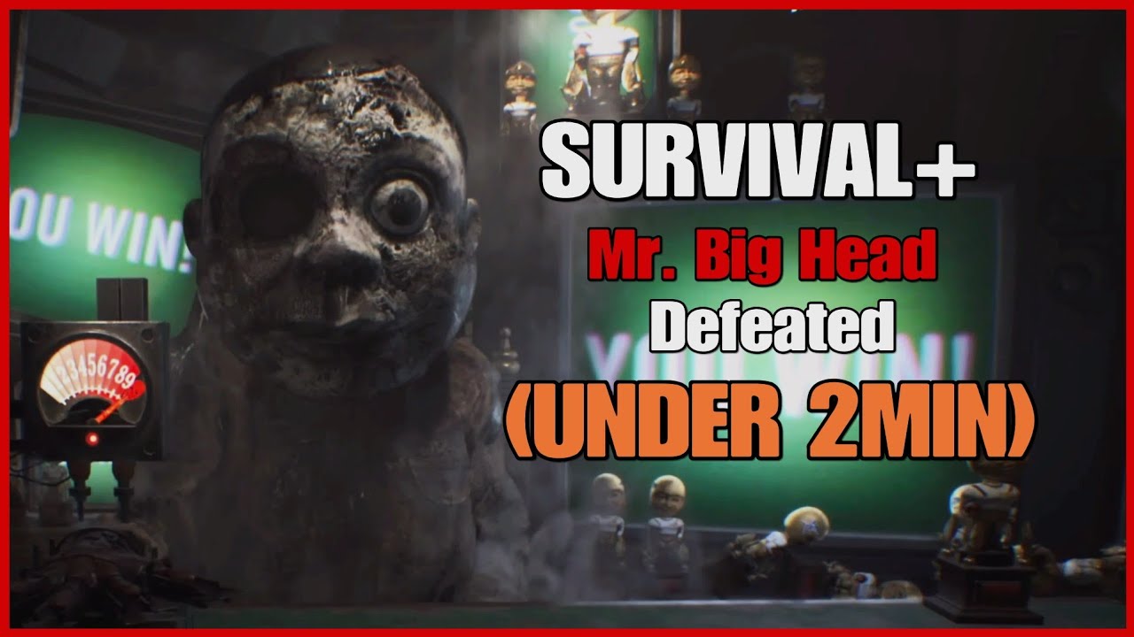 Mr. Big Head · Survival+ in Under 2 Minutes ⏱ · Resident Evil 7 - YouTube
