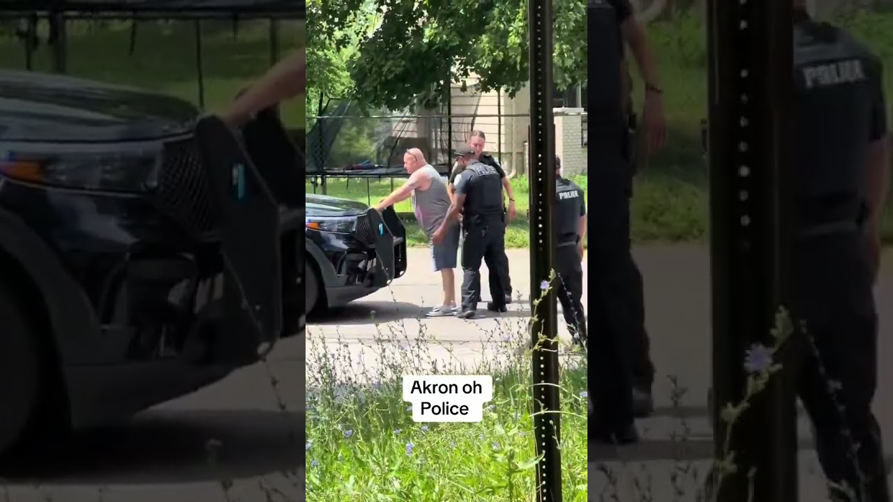 Akron oh police is pulling everyone & thing over 