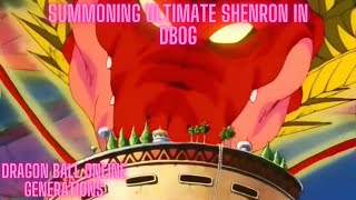 Summoning Ultimate Shenron In Dbog Dragon Ball Online Generations