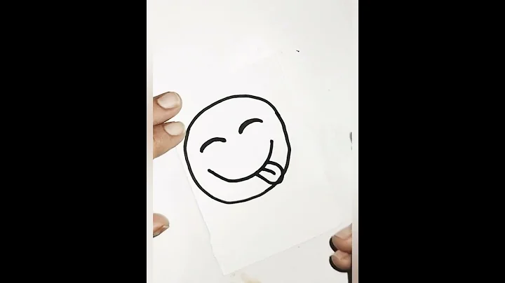 Draw a yummy face emoji easily.#emoji #emojichallenge #emojis #yummy #yummyfood #face #drawing #art