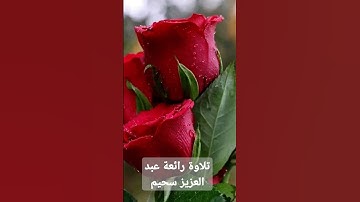 تلاوة رائعة عبد العزيز سحيم