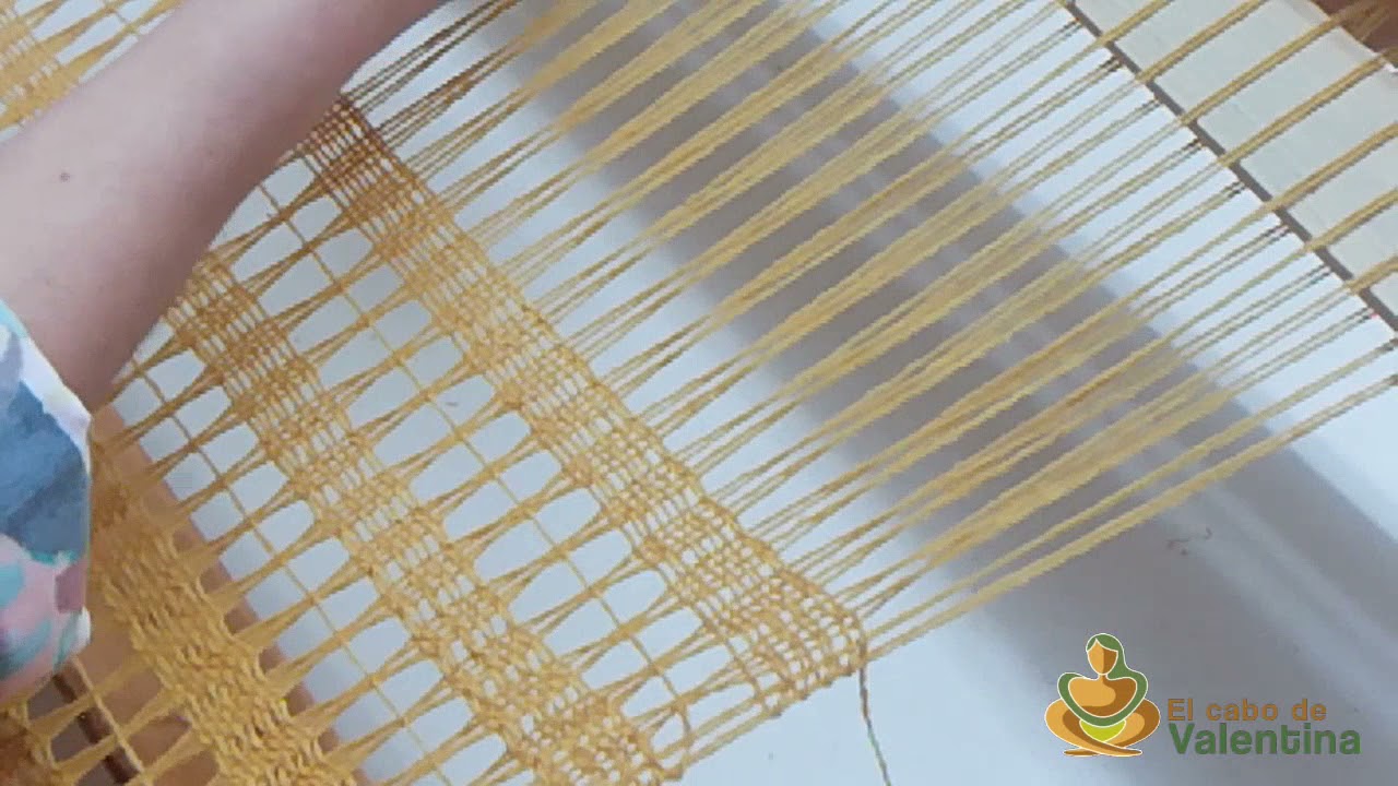 Calado sencillo en telar