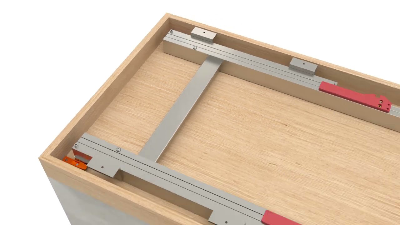 Comment monter une table coulissante Twice Top à mouvement horizontal