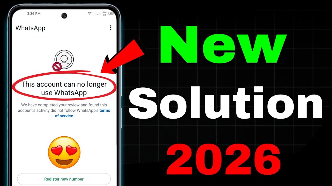 WhatsApp Ban New Solution 2026 || This account can no longer use WhatsApp Problem New Solution 2025