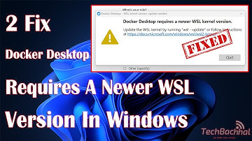 Docker Desktop requires a newer WSL kernel version in Windows | How To Fix docker desktop Error ✅