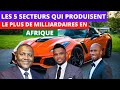 Les 5 secteurs qui produisent le plus de milliardaires en afrique