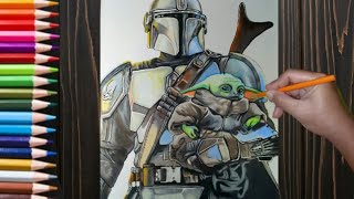 DRAWING THE MANDALORIAN: DIN DJARIN AND GRUGO [Guhit AC]