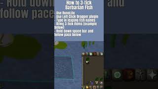 How To 3-Tick Barbarian Fishing Easy
