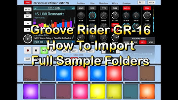 Groove Rider GR-16 - How To Import Your Own Full Sample Folders - Tutorial for the iPad