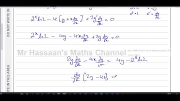 WMA14/01 (Edexcel) IAL P4 June 2023, Q2, Implicit Differentiation