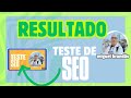 RESULTADO - Como conseguir subir no ranking do Google com esta técnica [teste de SEO] 🤖
