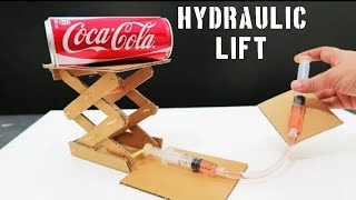 How To Make Hydraulic Lift From Cardboard || How To Make Hydraulic Robotic Lift Crane From Cardboard