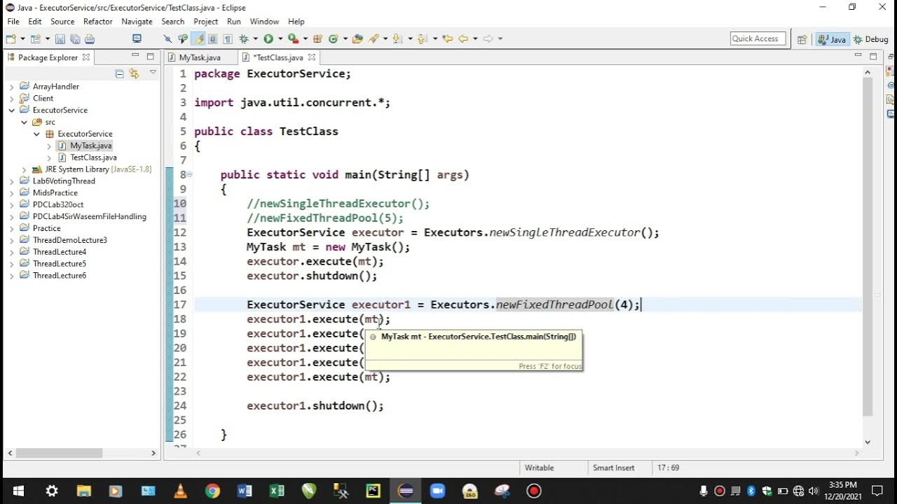 Lecture 10-Executor Service in JAVA || What is Executor Service in ...