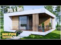 Small House Design | 7m x 8m House Design(Box Type)
