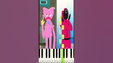Power of makeup Poppy Playtime and Squid Game @fash - Piano Tutorial