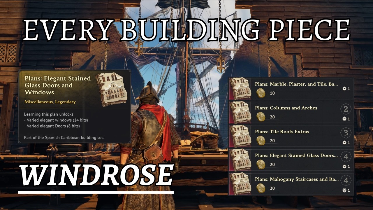 Windrose: All Building Pieces You Can Buy (Complete Guide) - YouTube