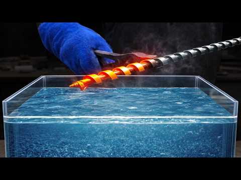 I Turned Steel Drill Bits into a Damascus Katana! thumbnail