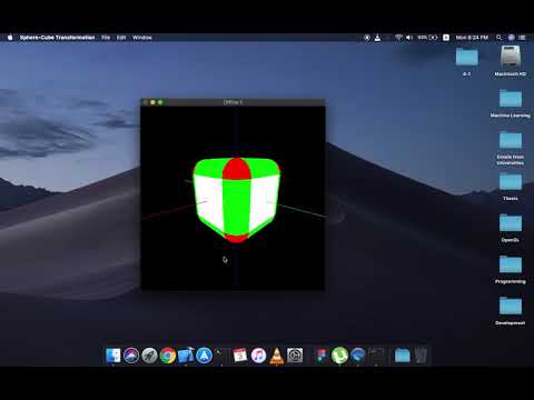 OpenGL - Sphere to Cube Basics