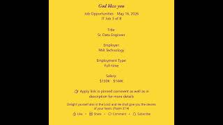 Daily IT Jobs Opportunities S 2026-05-16