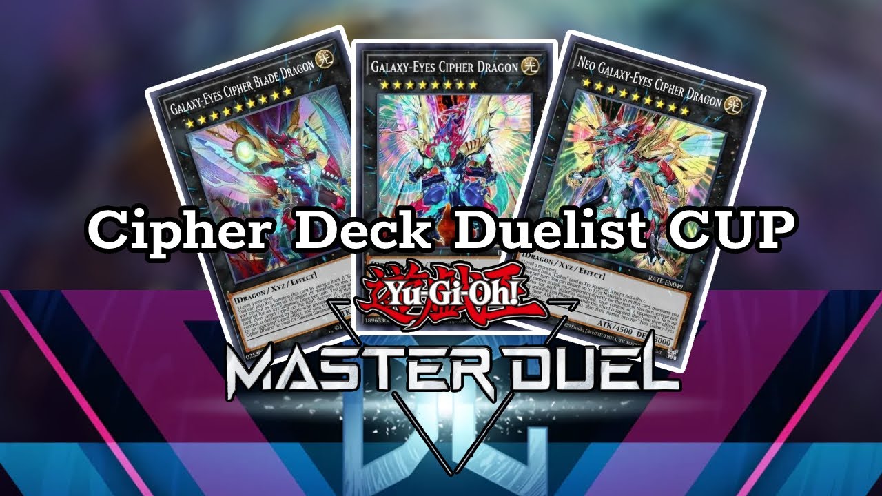 When you match with pro player using Cipher Deck in the DuelistCUP  Gameplay | Yu-Gi-Oh! Master Duel