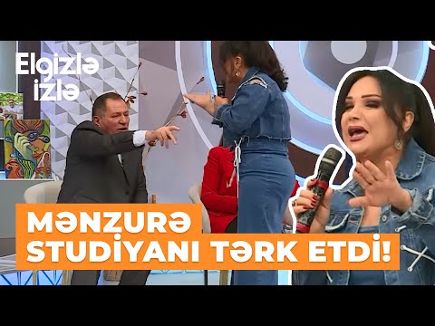 Elgizlə izlə | Mənzurə Musayeva canlı efirdə Anar Vəziroğlunun üstünə getdi