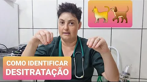 Como avaliar desidratação em cães?