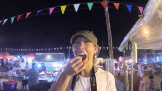 Eating Crickets In Thailand