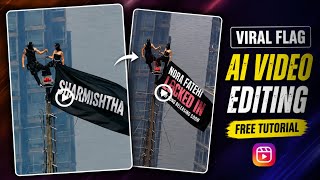 Viral Tower Flag AI Video Editing FREE | Instagram Trending Empire State Building Video Kaise Banaye
