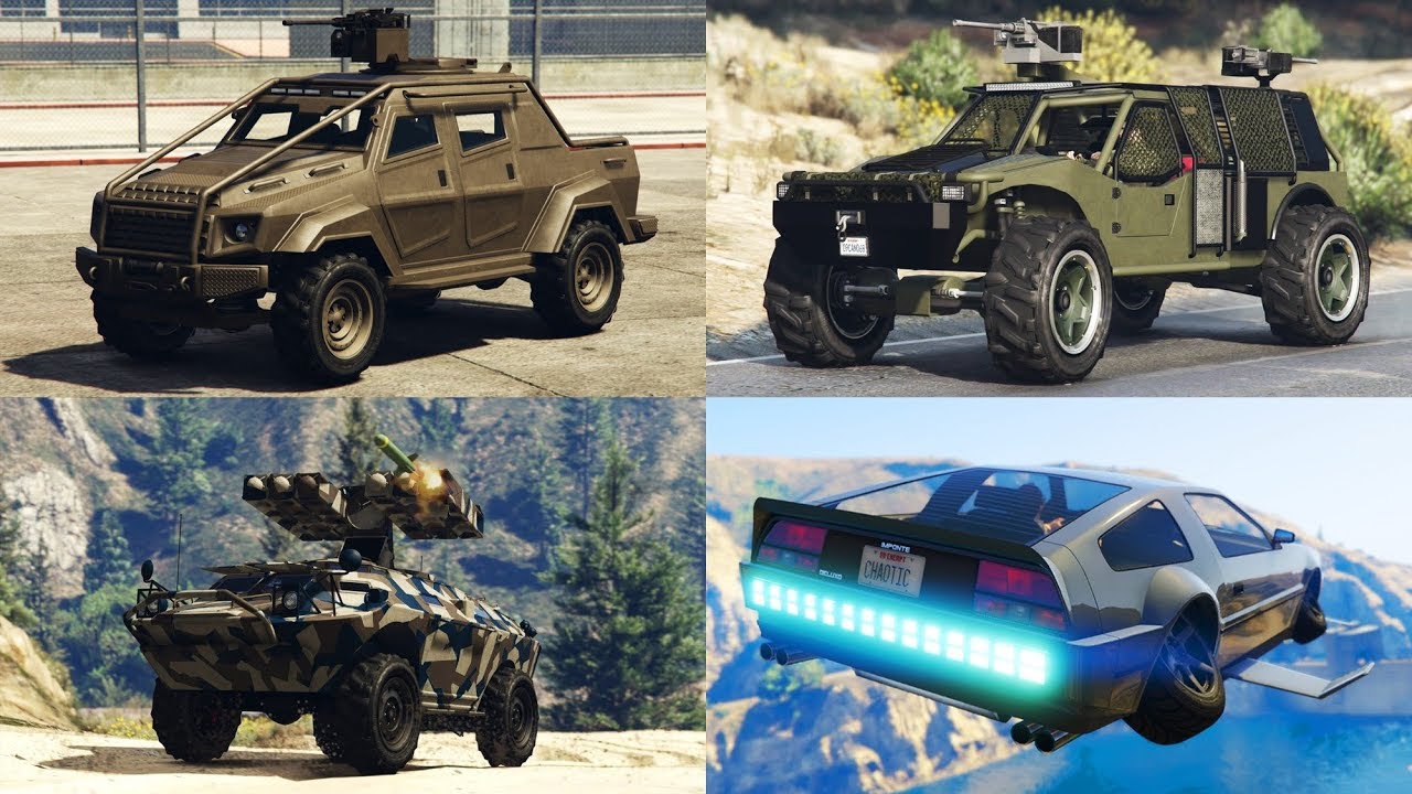 أفضل 5 مركبات حربية | الجزء الثاني | GTAV