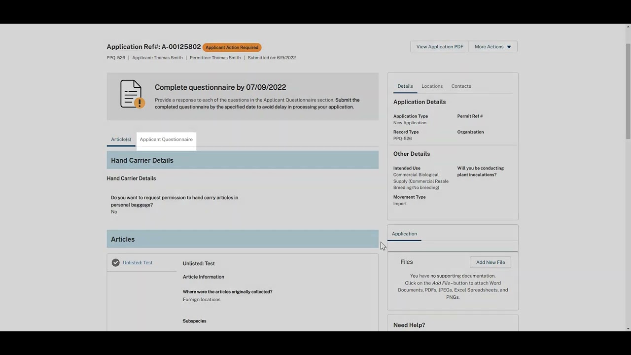 How to Respond to a PPQ 526 Applicant Questionnaire YouTube